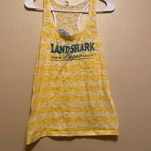 yellow tank top